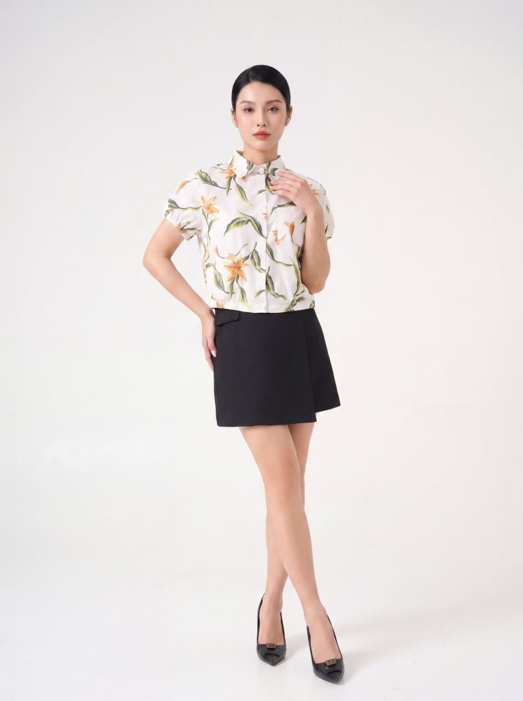 Sơ mi nữ cộc tay May 10 mã 010226234TT 1