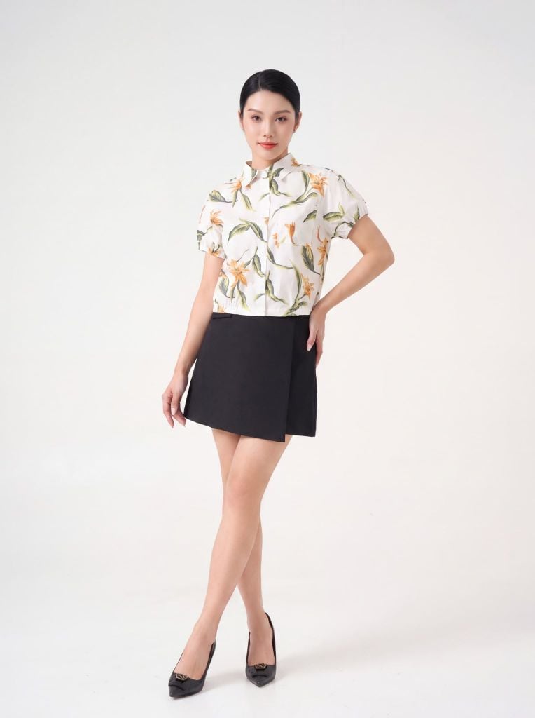 Sơ mi nữ cộc tay May 10 mã 010226234TT 1