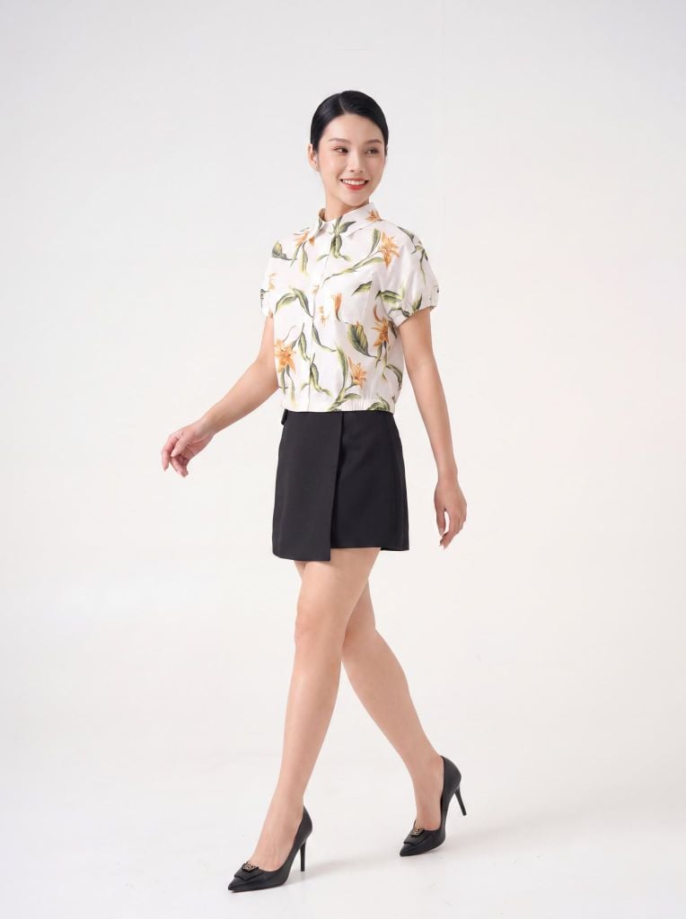 Sơ mi nữ cộc tay May 10 mã 010226234TT 1