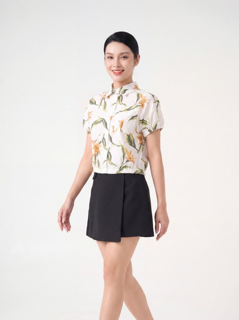 Sơ mi nữ cộc tay May 10 mã 010226234TT 1
