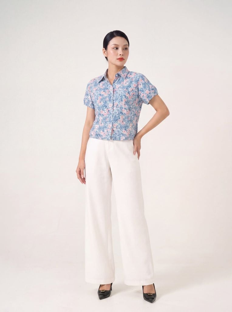 Sơ mi nữ cộc tay May 10 mã 010226234TT 3