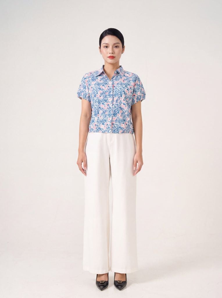 Sơ mi nữ cộc tay May 10 mã 010226234TT 3