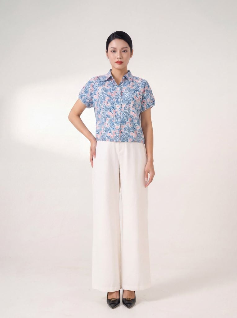 Sơ mi nữ cộc tay May 10 mã 010226234TT 3