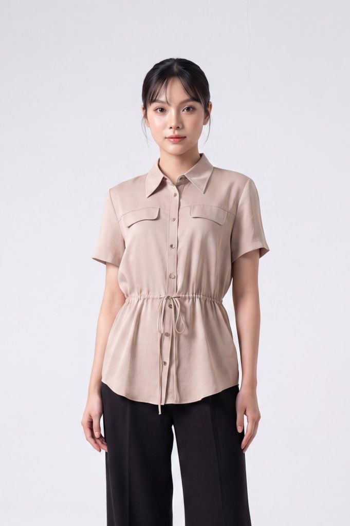 Sơ mi nữ cộc tay May 10 mã 010226239TT 1