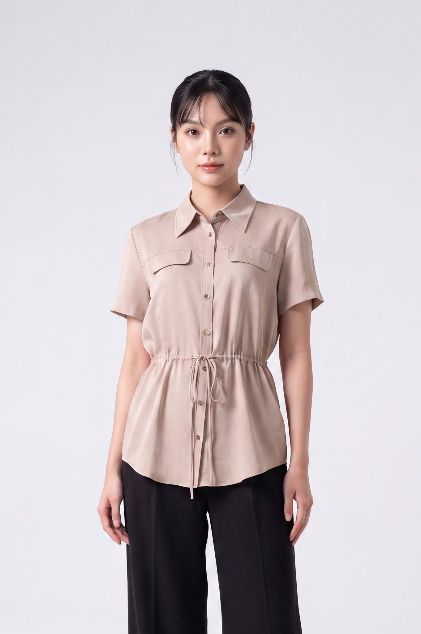 Sơ mi nữ cộc tay May 10 mã 010226239TT 1