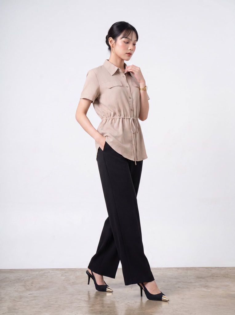 Sơ mi nữ cộc tay May 10 mã 010226239TT 1