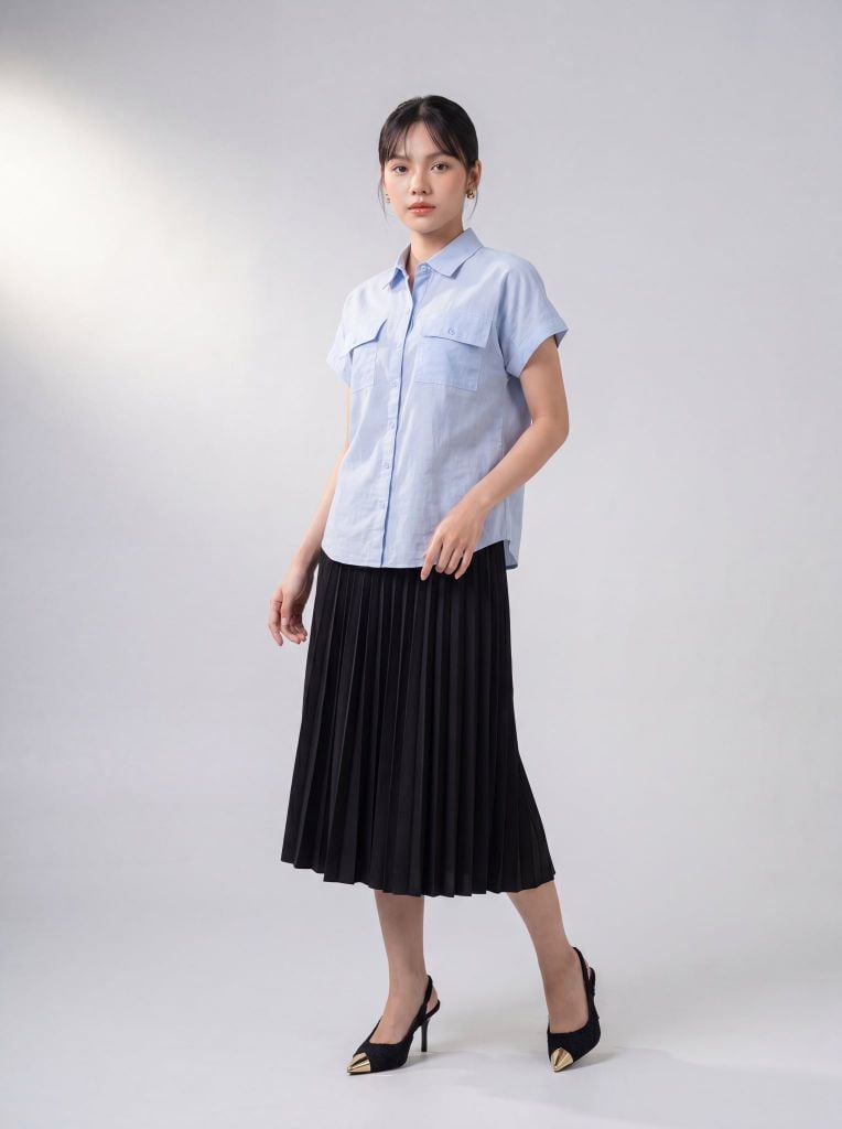 Chân váy nữ May 10 mã 050225121GZ NT017