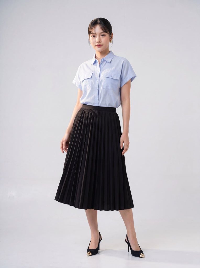 Chân váy nữ May 10 mã 050225121GZ NT017