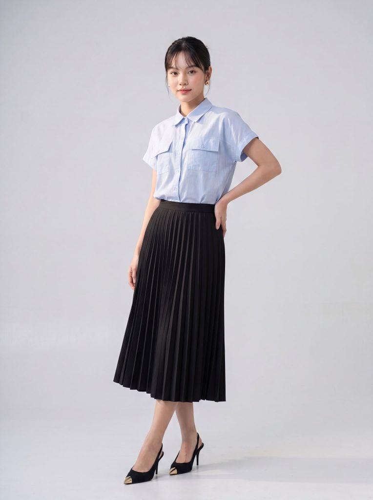 Chân váy nữ May 10 mã 050225121GZ NT017