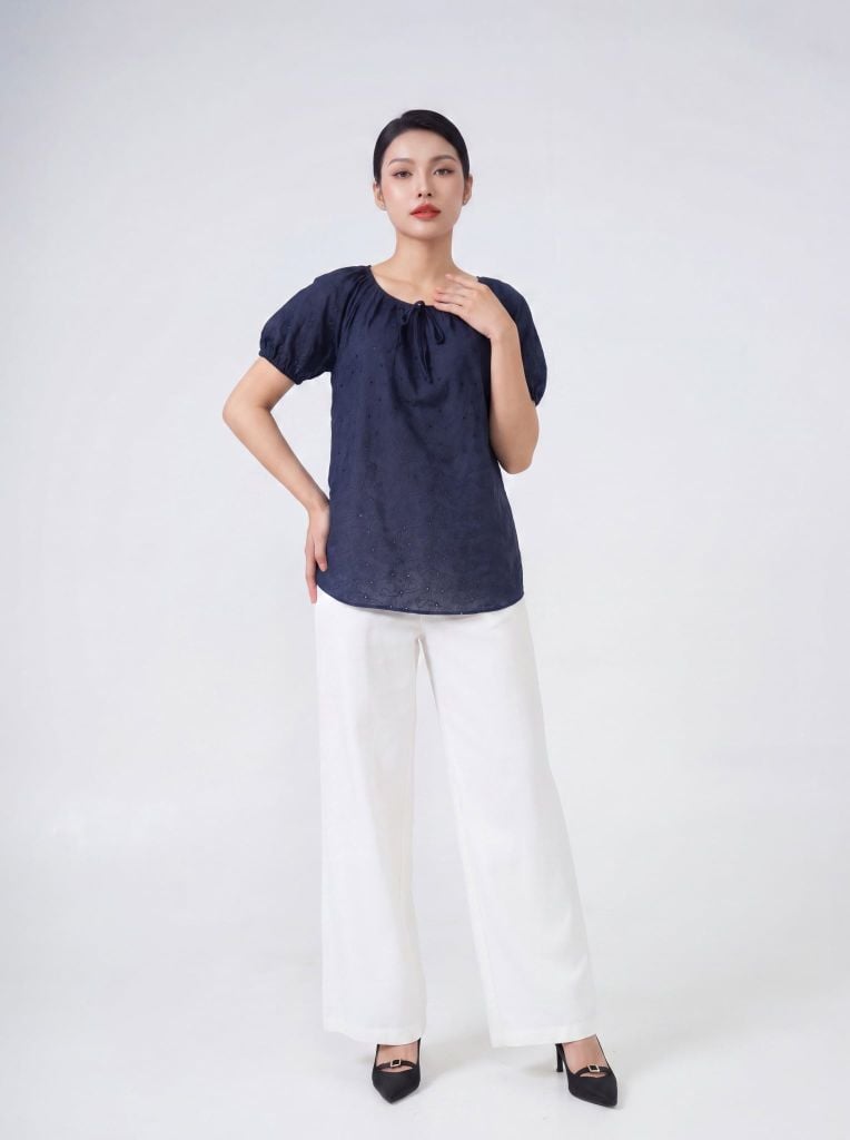 Sơ mi nữ cộc tay May 10 mã 010226257TT 1