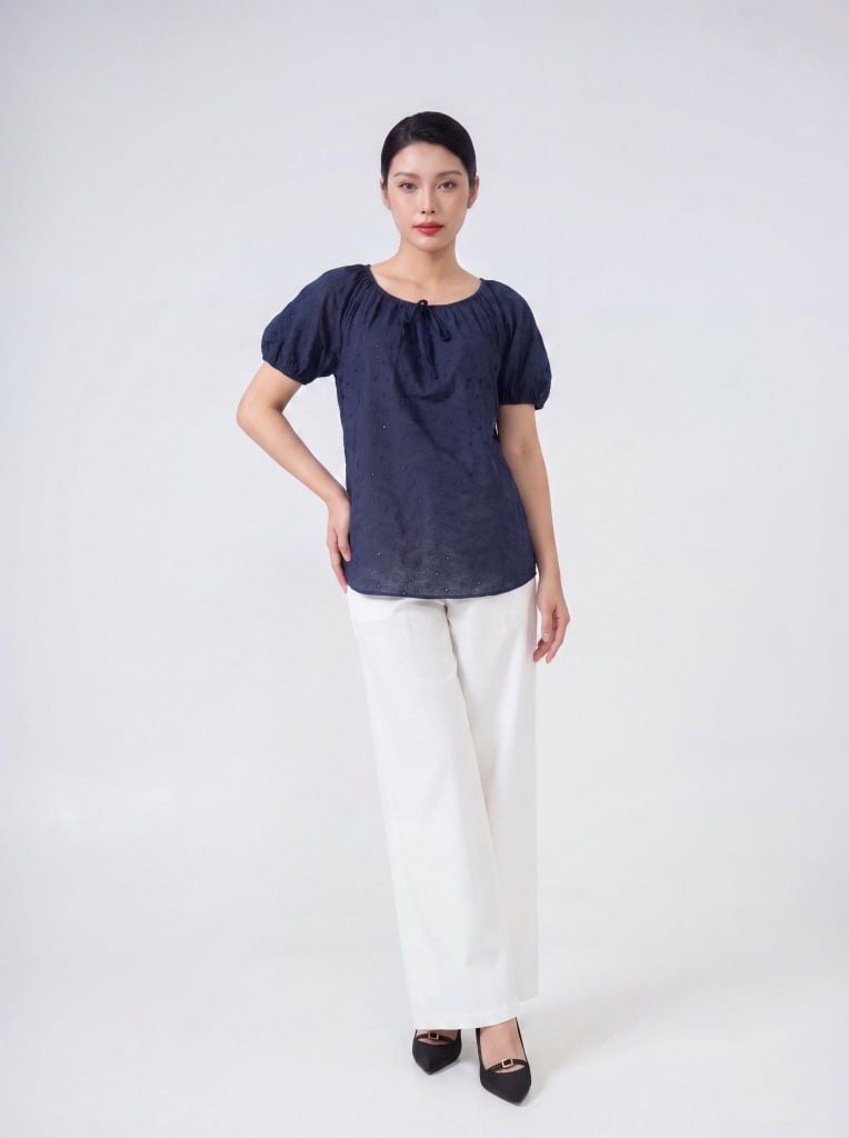 Sơ mi nữ cộc tay May 10 mã 010226257TT 1