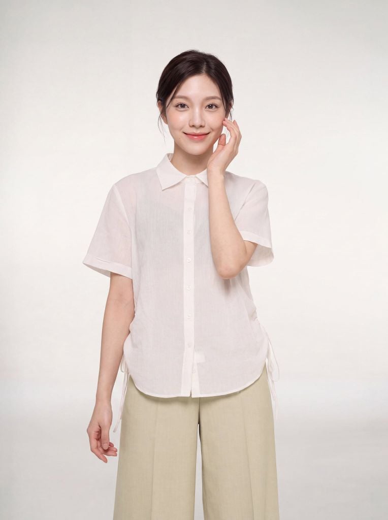 Sơ mi nữ cộc tay May 10 mã 010226258 1