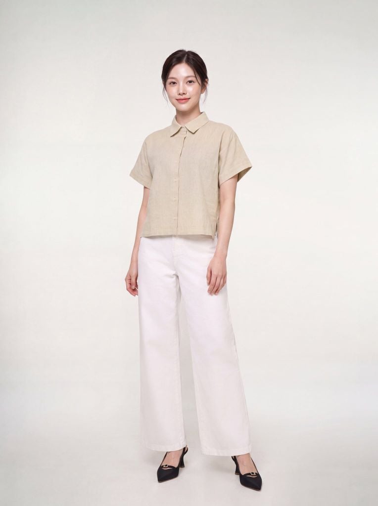 Sơ mi nữ cộc tay May 10 mã 010226259G 2
