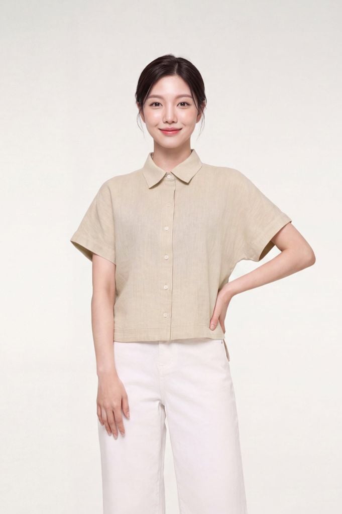 Sơ mi nữ cộc tay May 10 mã 010226259G 2