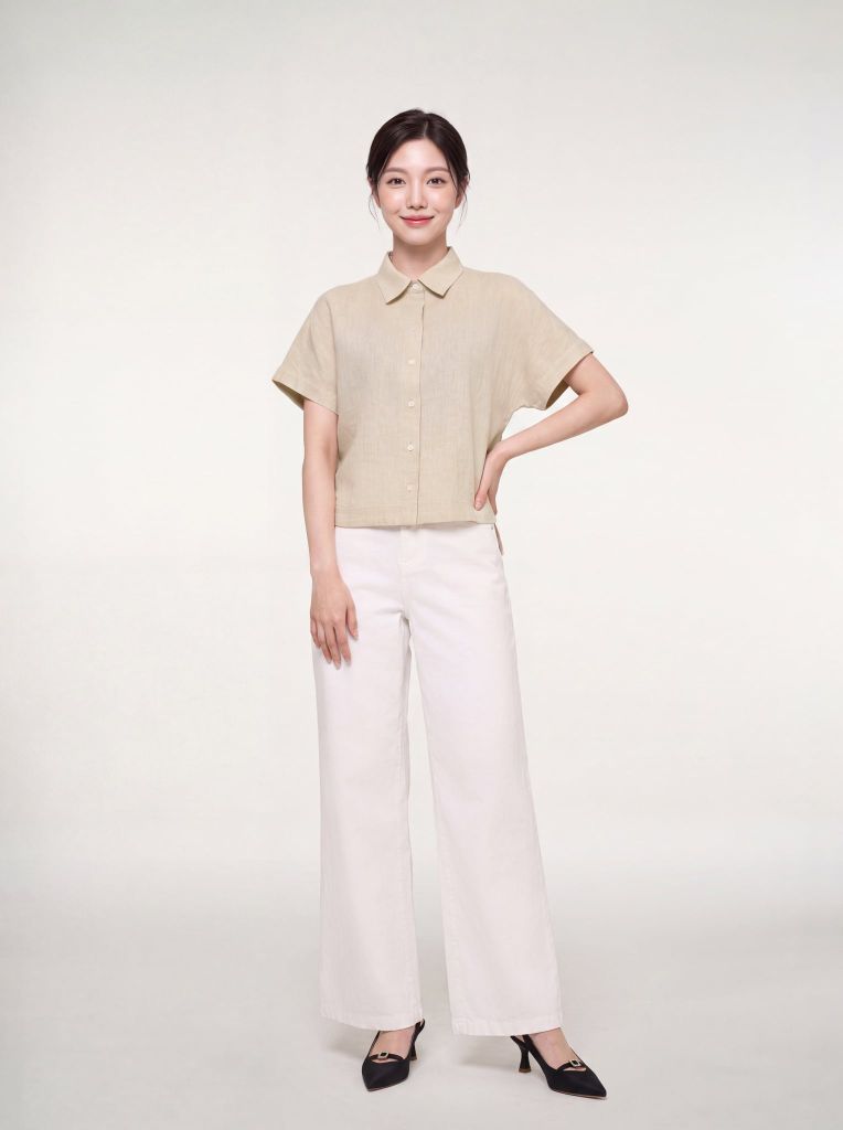 Sơ mi nữ cộc tay May 10 mã 010226259G 2
