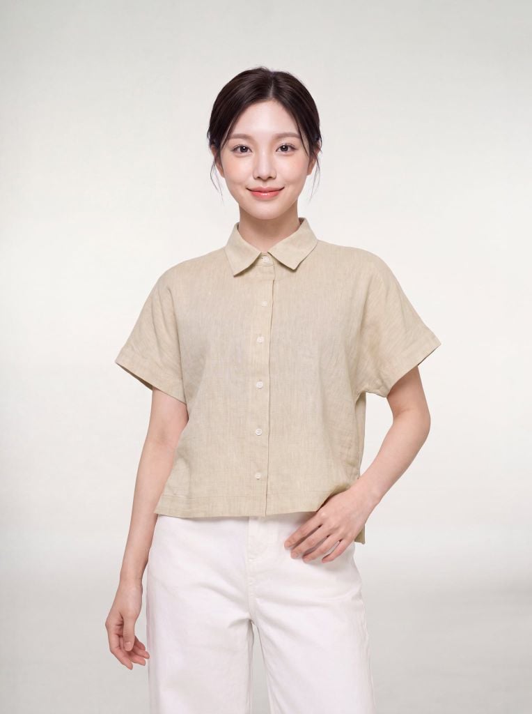 Sơ mi nữ cộc tay May 10 mã 010226259G 2
