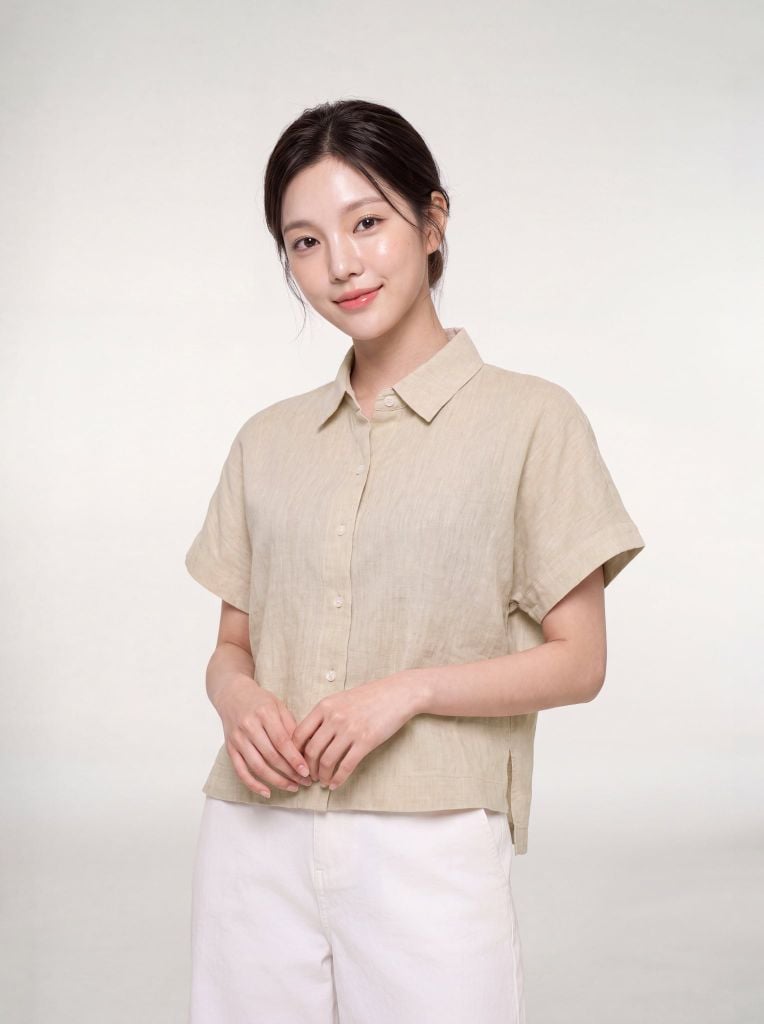 Sơ mi nữ cộc tay May 10 mã 010226259G 2