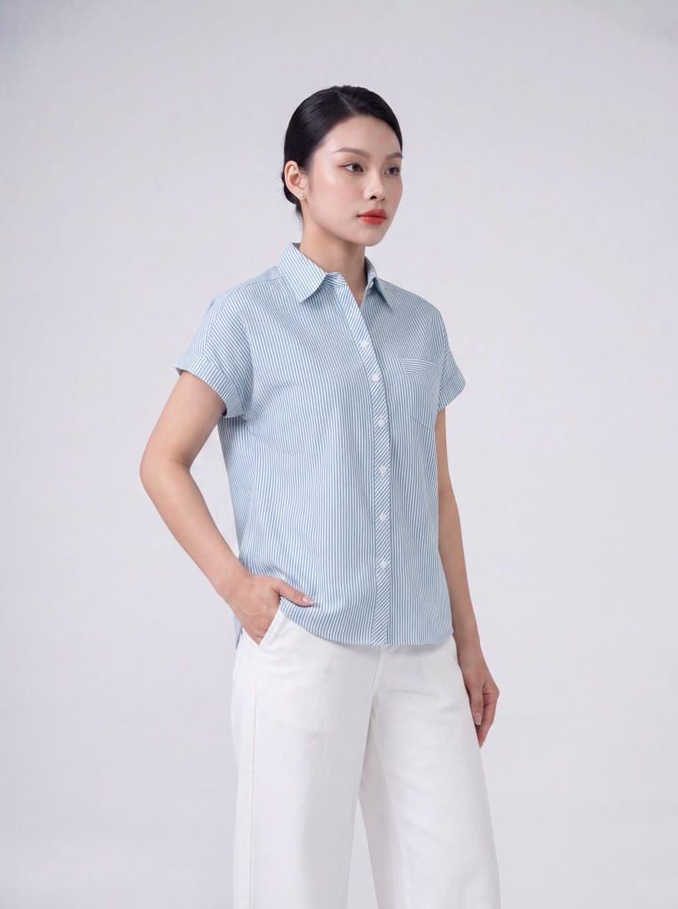 Sơ mi nữ cộc tay May 10 mã 010226260TT 1