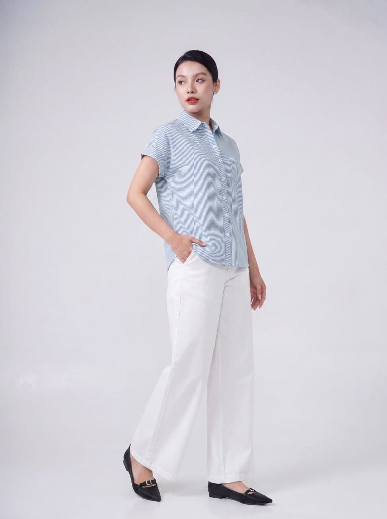 Sơ mi nữ cộc tay May 10 mã 010226260TT 1