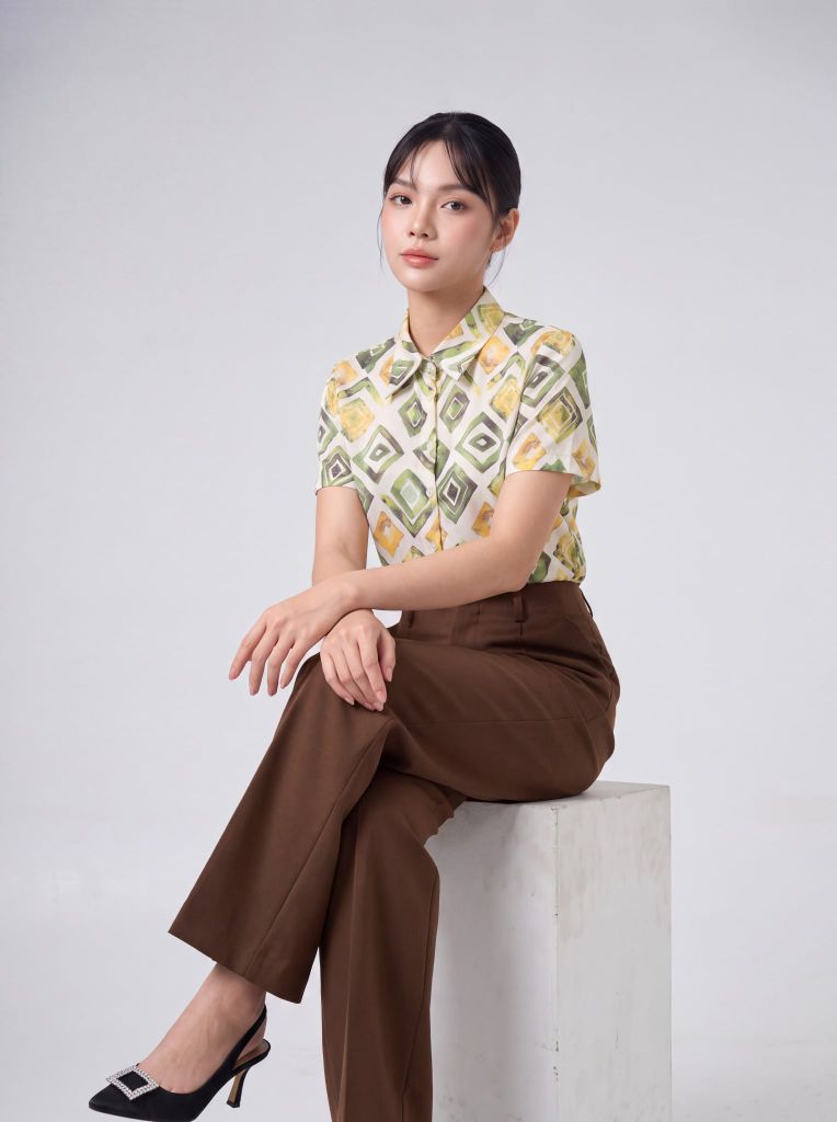 Sơ mi nữ cộc tay May 10 mã 010226281 FI10