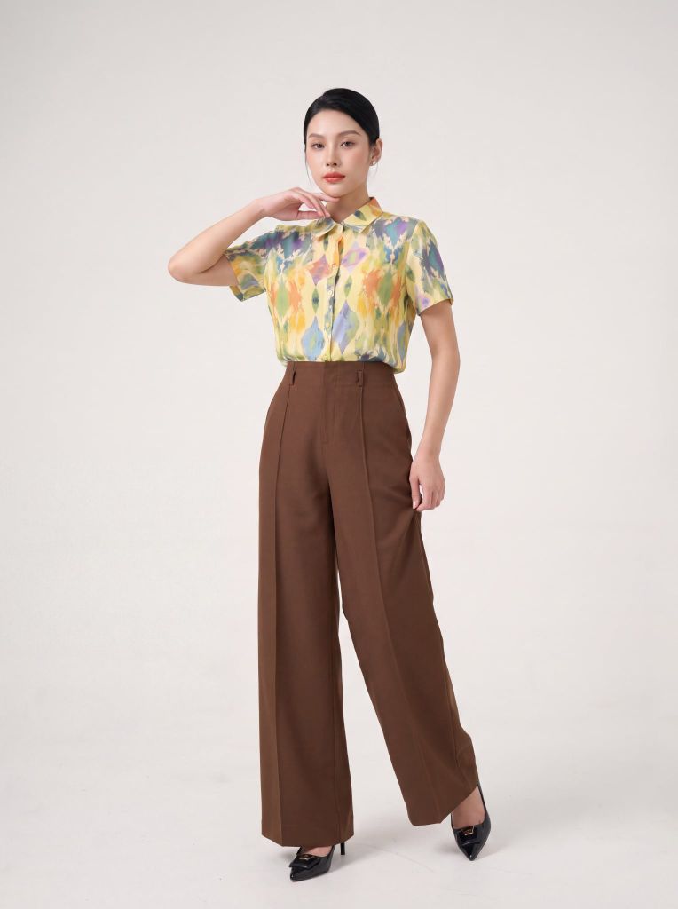 Sơ mi nữ cộc tay May 10 mã 010226281 FI11