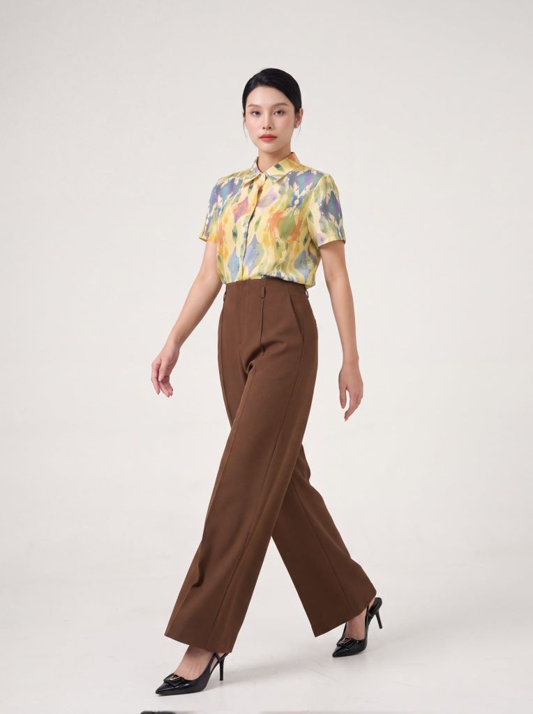 Sơ mi nữ cộc tay May 10 mã 010226281 FI11