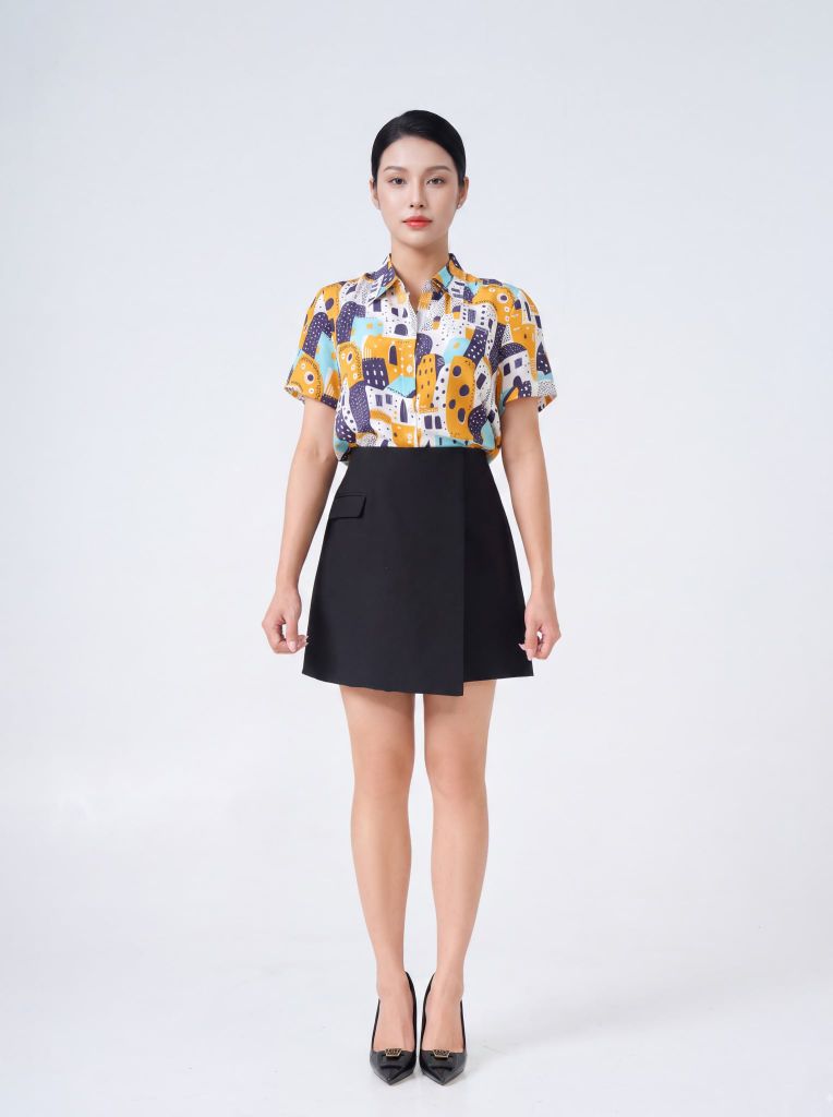 Sơ mi nữ cộc tay May 10 mã 010226281 FI13