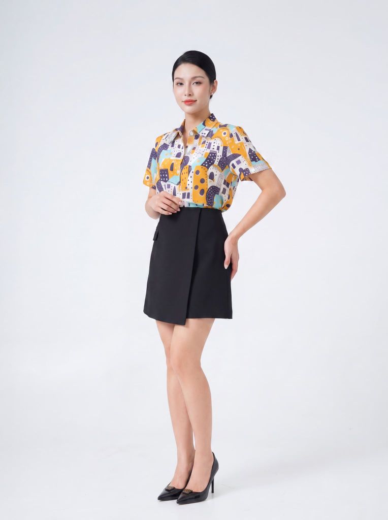 Sơ mi nữ cộc tay May 10 mã 010226281 FI13