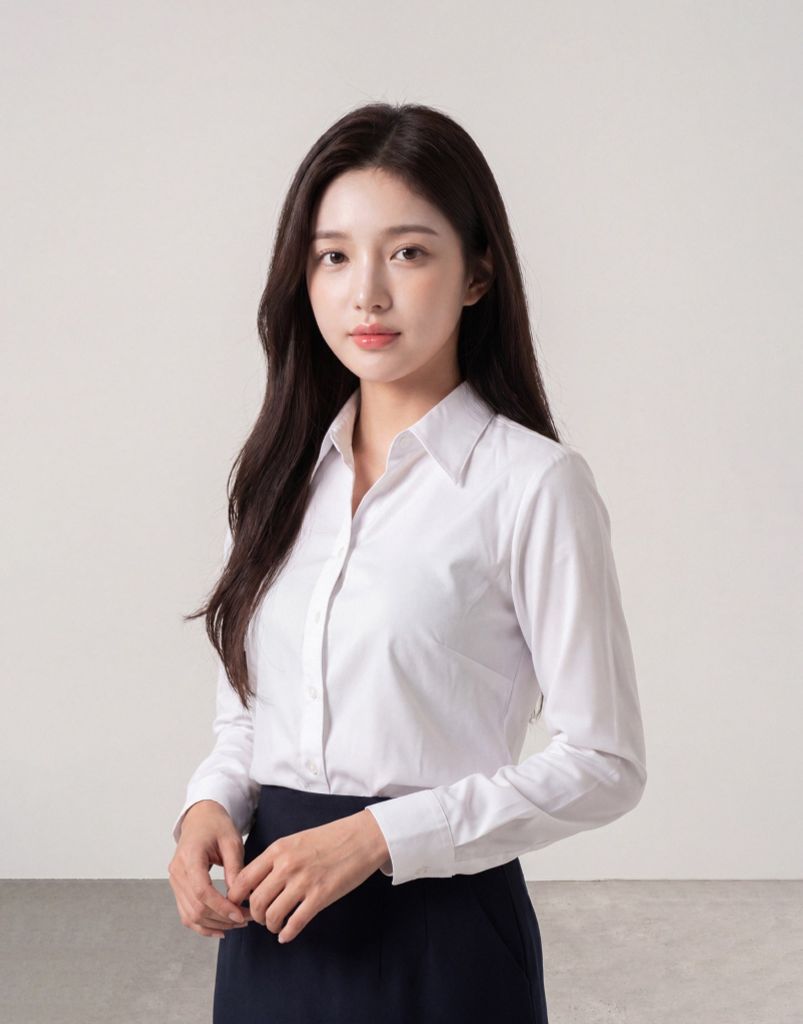 Sơ mi nữ dài tay không ly GrusZ mã 010226901GZKL AT020