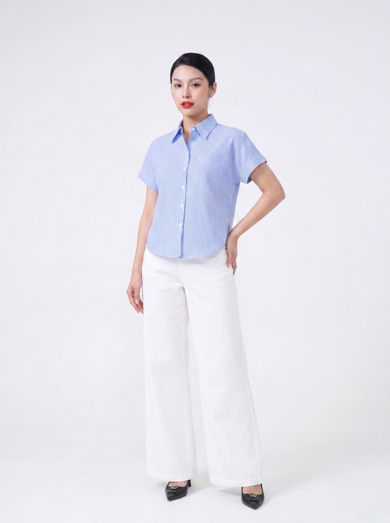 Sơ mi nữ cộc tay May 10 mã 010226921TT 1