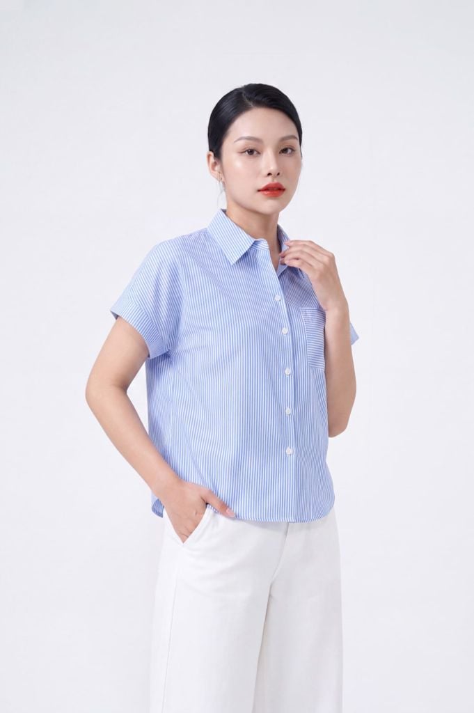 Sơ mi nữ cộc tay May 10 mã 010226921TT 1