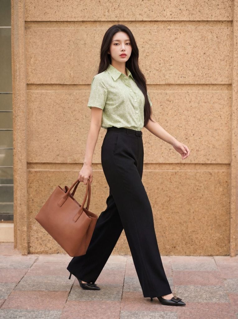 Sơ mi nữ cộc tay May 10 mã 010226924L1 1