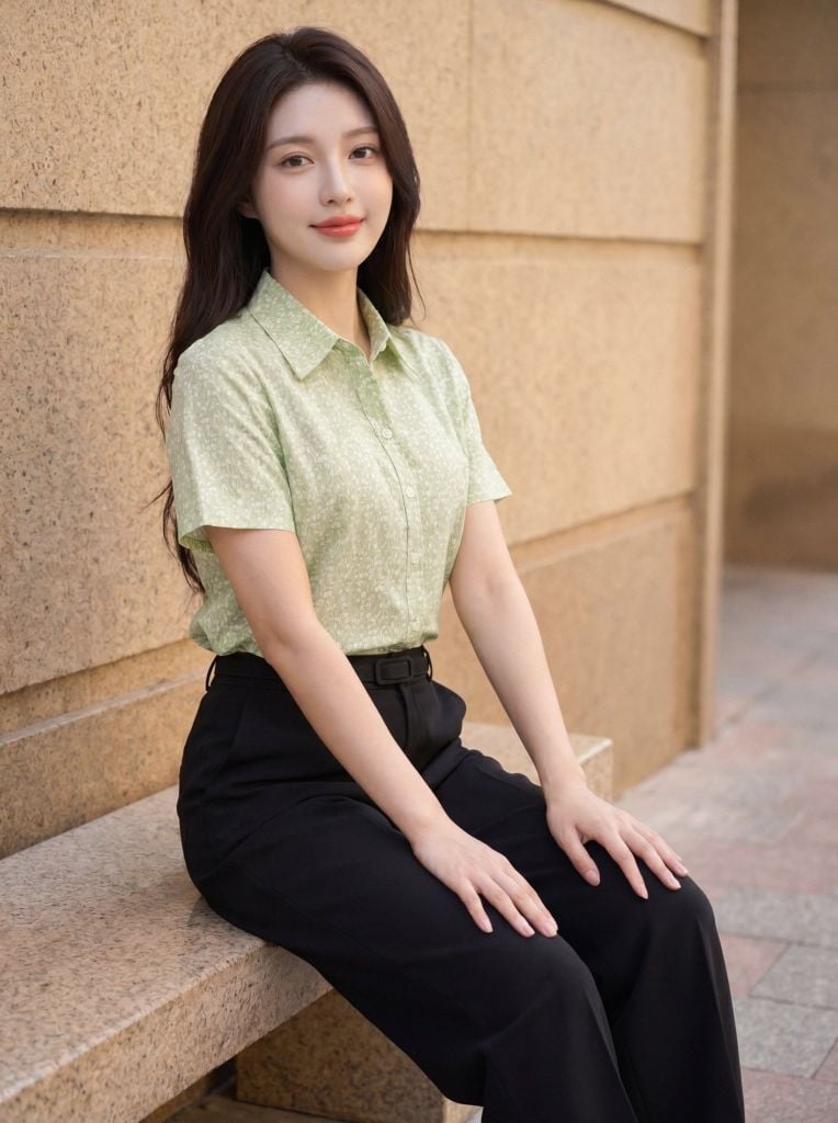 Sơ mi nữ cộc tay May 10 mã 010226924L1 1