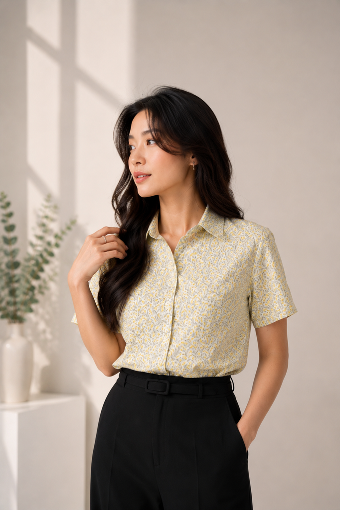 Sơ mi nữ cộc tay May 10 mã 010226924L1 2