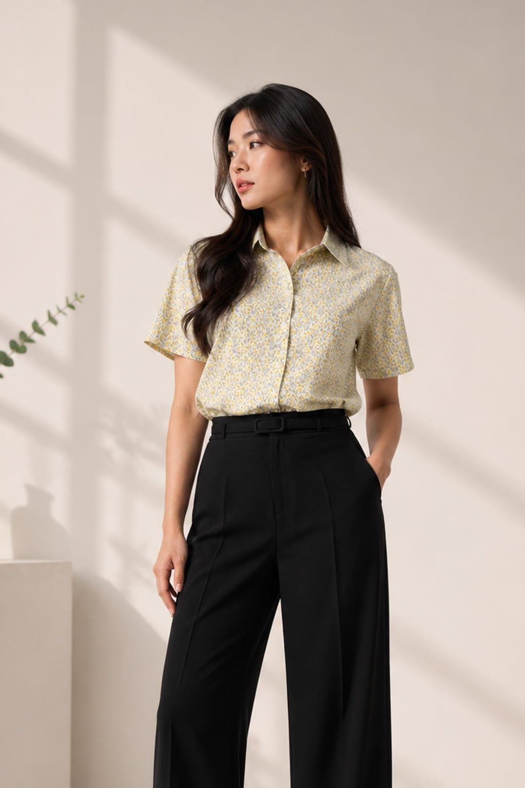 Sơ mi nữ cộc tay May 10 mã 010226924L1 2