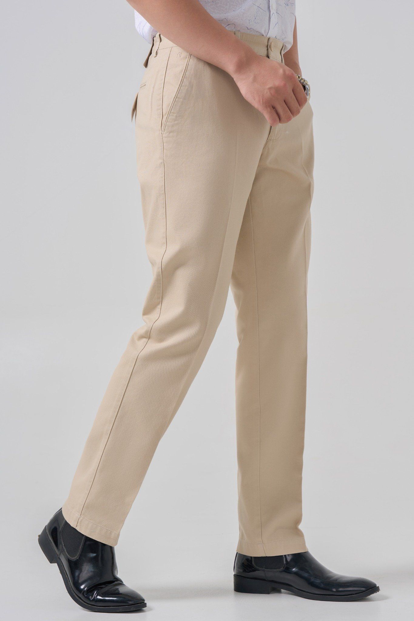 Quần kaki nam May 10 không ly mã 020123243KL QK065