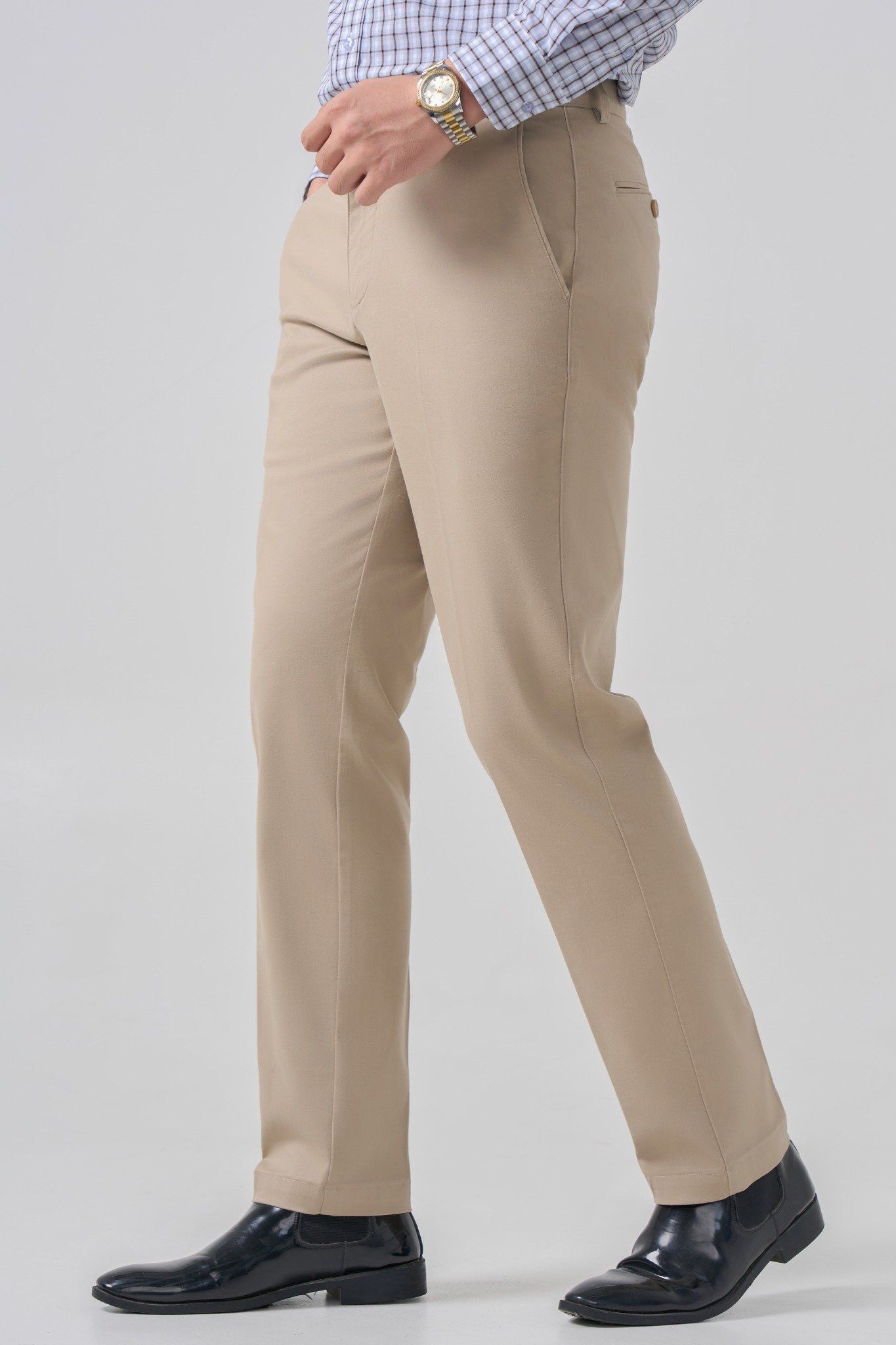 Quần kaki nam May 10 không ly mã 020124359KL QK066