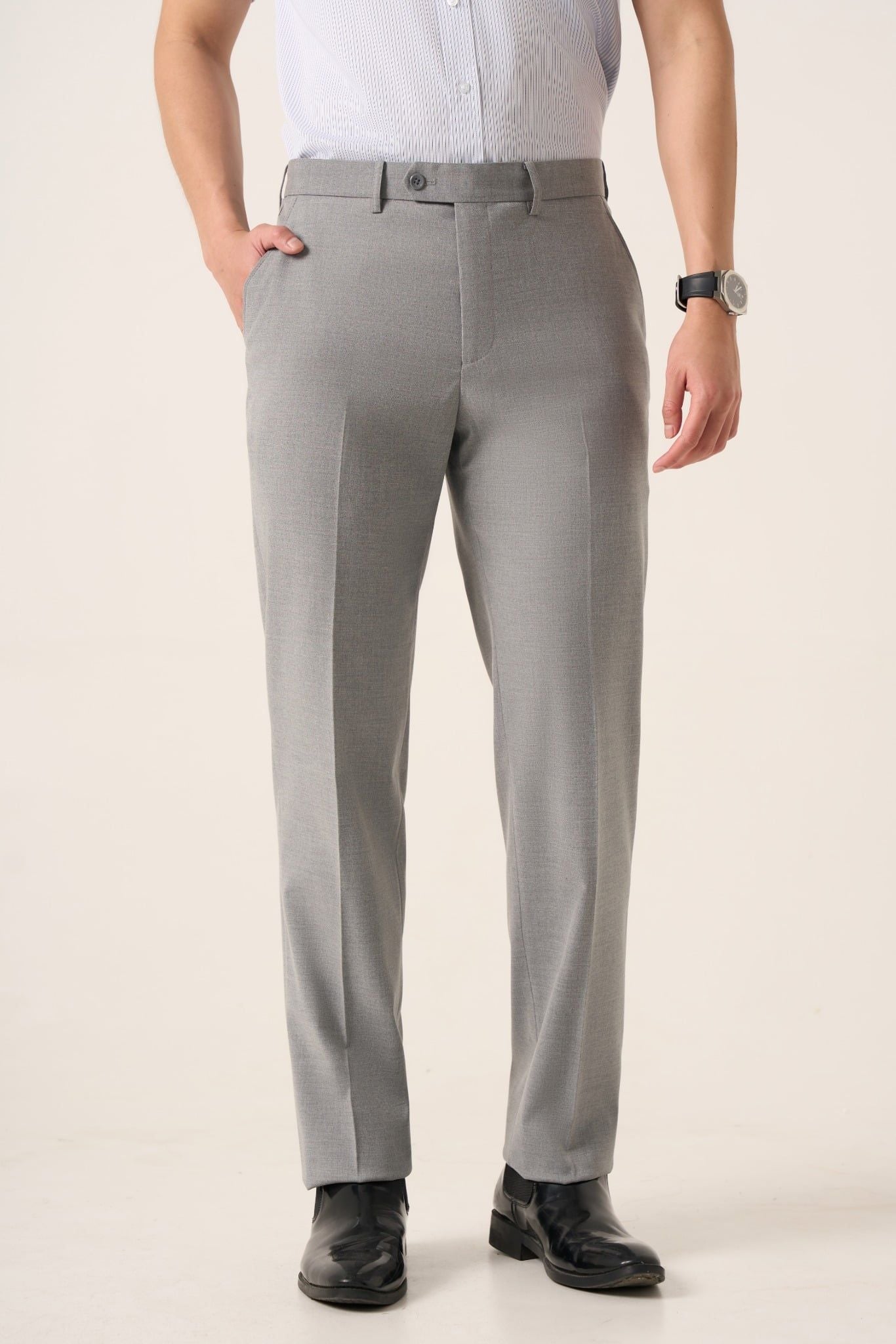 Quần âu nam không ly May 10 mã 020125260KL VS008