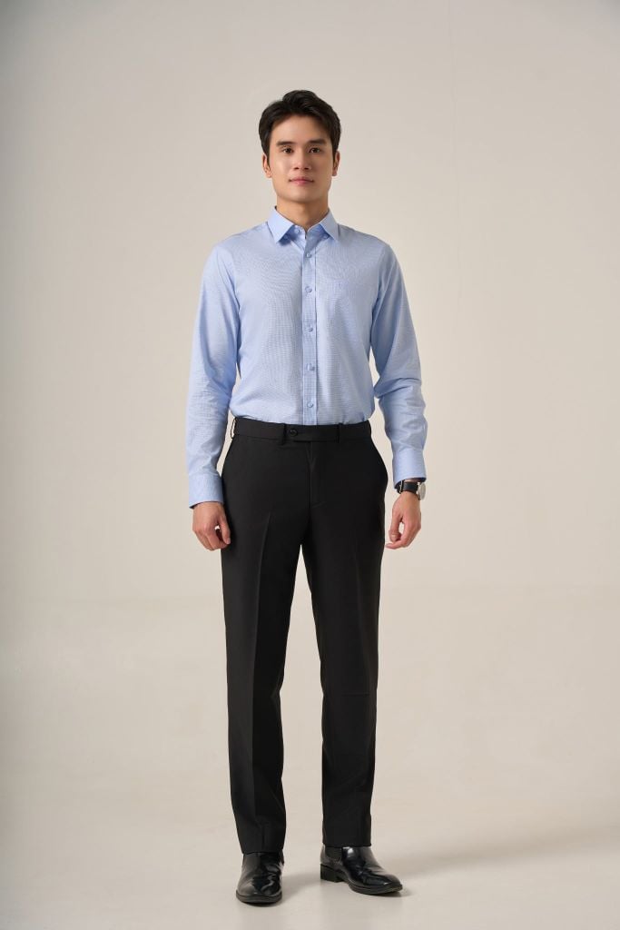 Quần âu nam không ly May 10 mã 020125910KLTT VS003CK