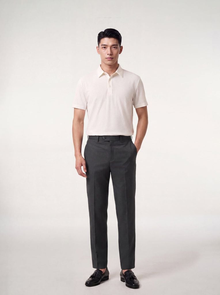 Quần âu nam không ly GrusZ mã 020126051GZKL VG105