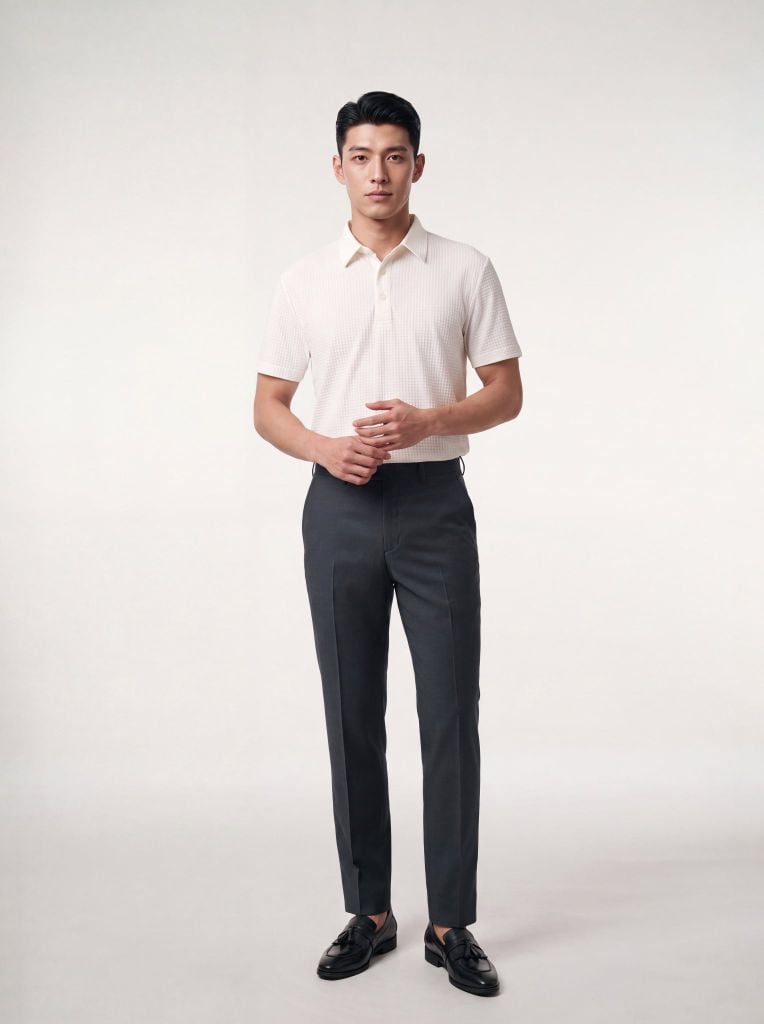 Quần âu nam không ly GrusZ mã 020126051GZKL VG108
