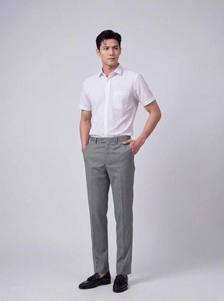 Quần âu nam không ly GrusZ mã 020126051GZKL VG109