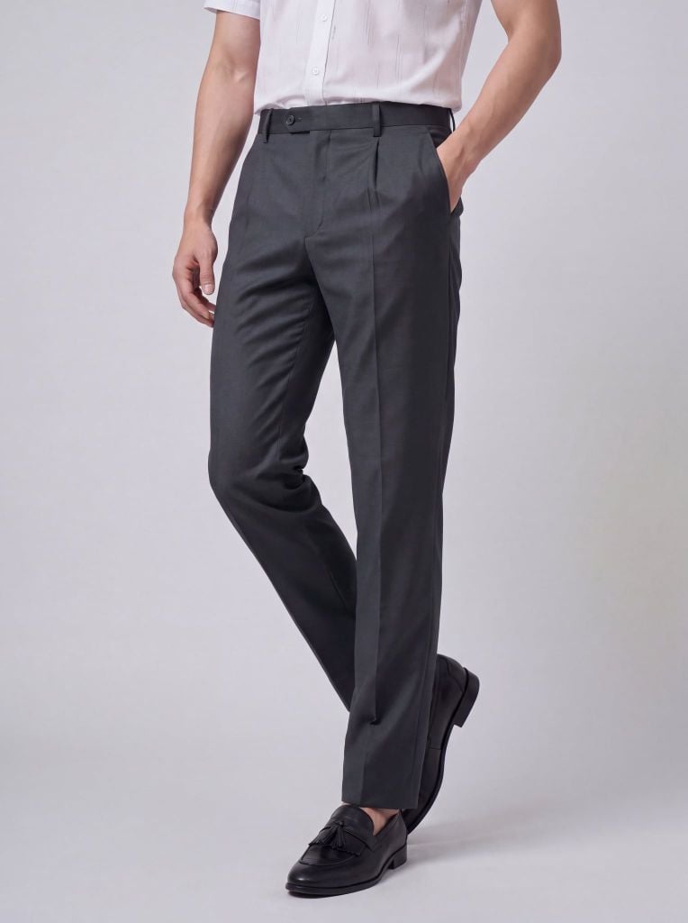 Quần âu nam có ly GrusZ mã 020126052GZCL VG108