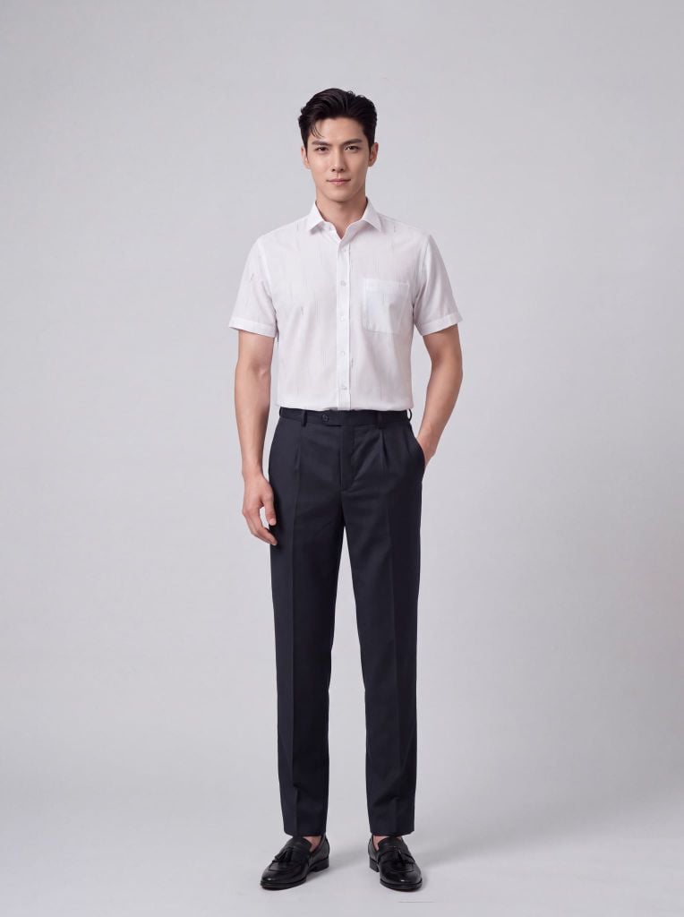 Quần âu nam có ly GrusZ mã 020126052GZCL VG107