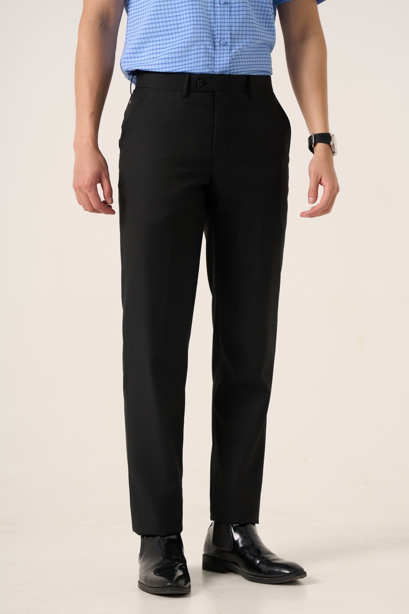 Quần âu nam không ly GrusZ mã 020126904GZKL 16637-29