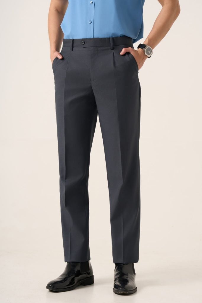 Quần âu nam có ly GrusZ mã 020126905GZCL 16637-27