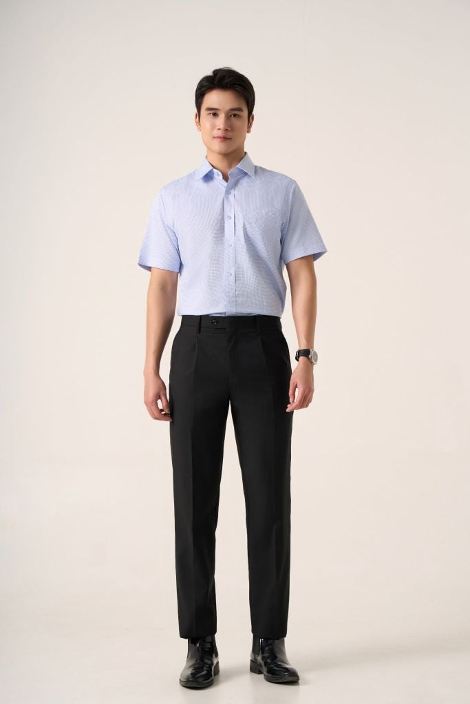 Quần âu nam có ly GrusZ mã 020126905GZCL 16637-29