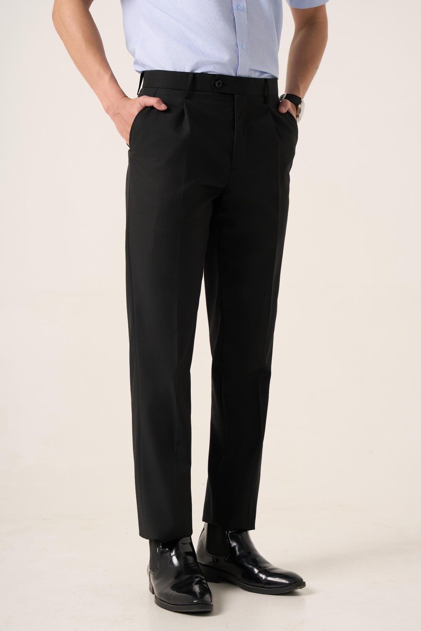 Quần âu nam có ly GrusZ mã 020126905GZCL 16637-29