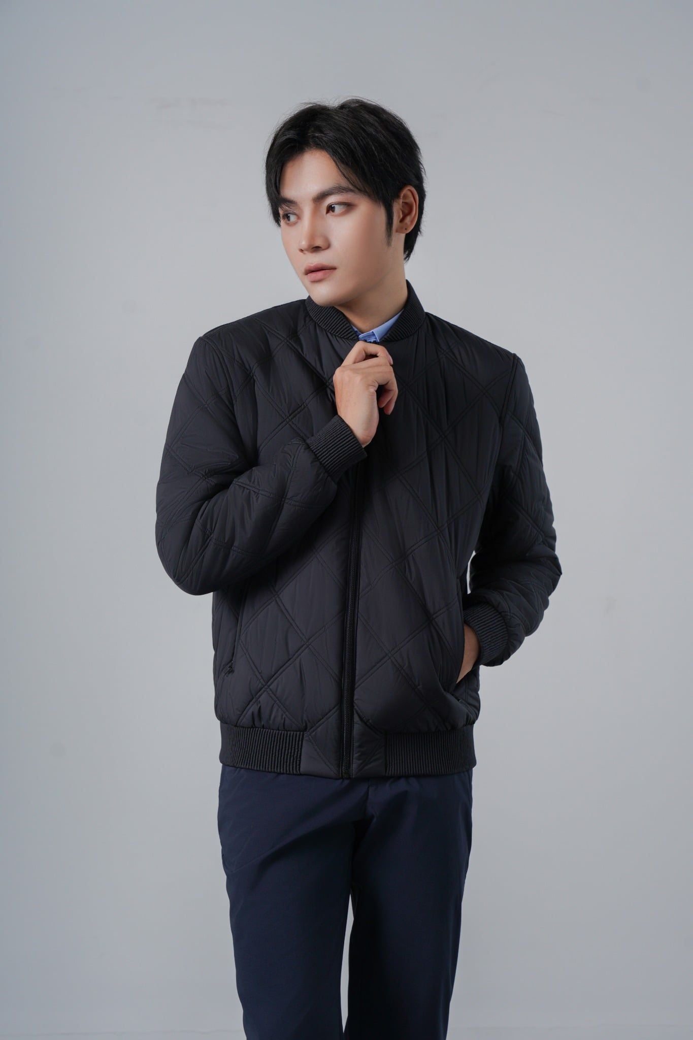 Áo khoác bông nam May 10 mã 030125304LGG BLACK