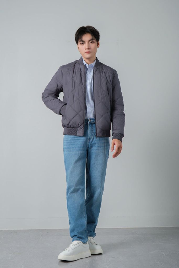 Áo khoác bông nam May 10 mã 030125304LGG Gray